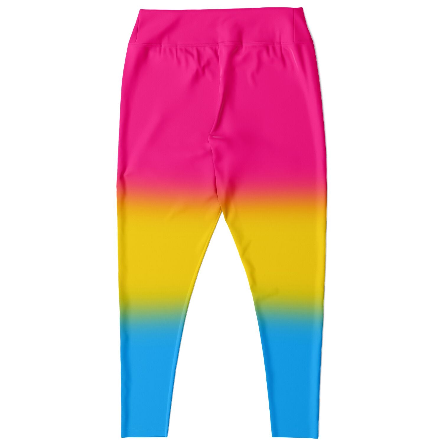 Pansexual Pride Ombre High-Waist Plus Leggings