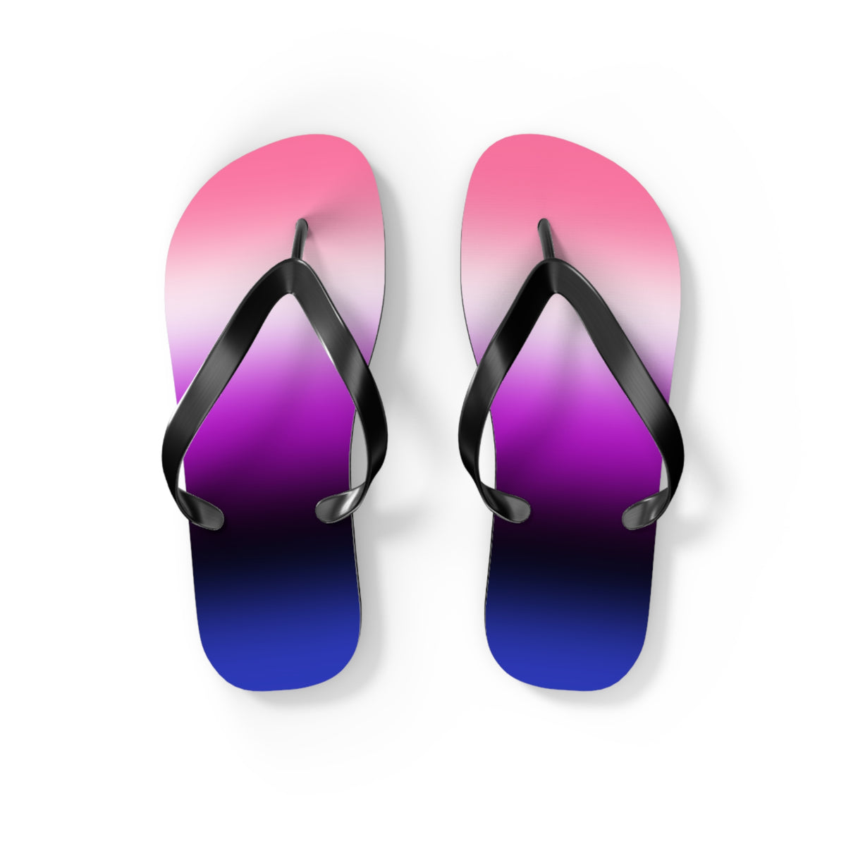 Genderfluid Pride Ombre Flip Flops