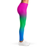 Polysexual Pride Ombre Leggings Leggings - AOP PRIDE MODE