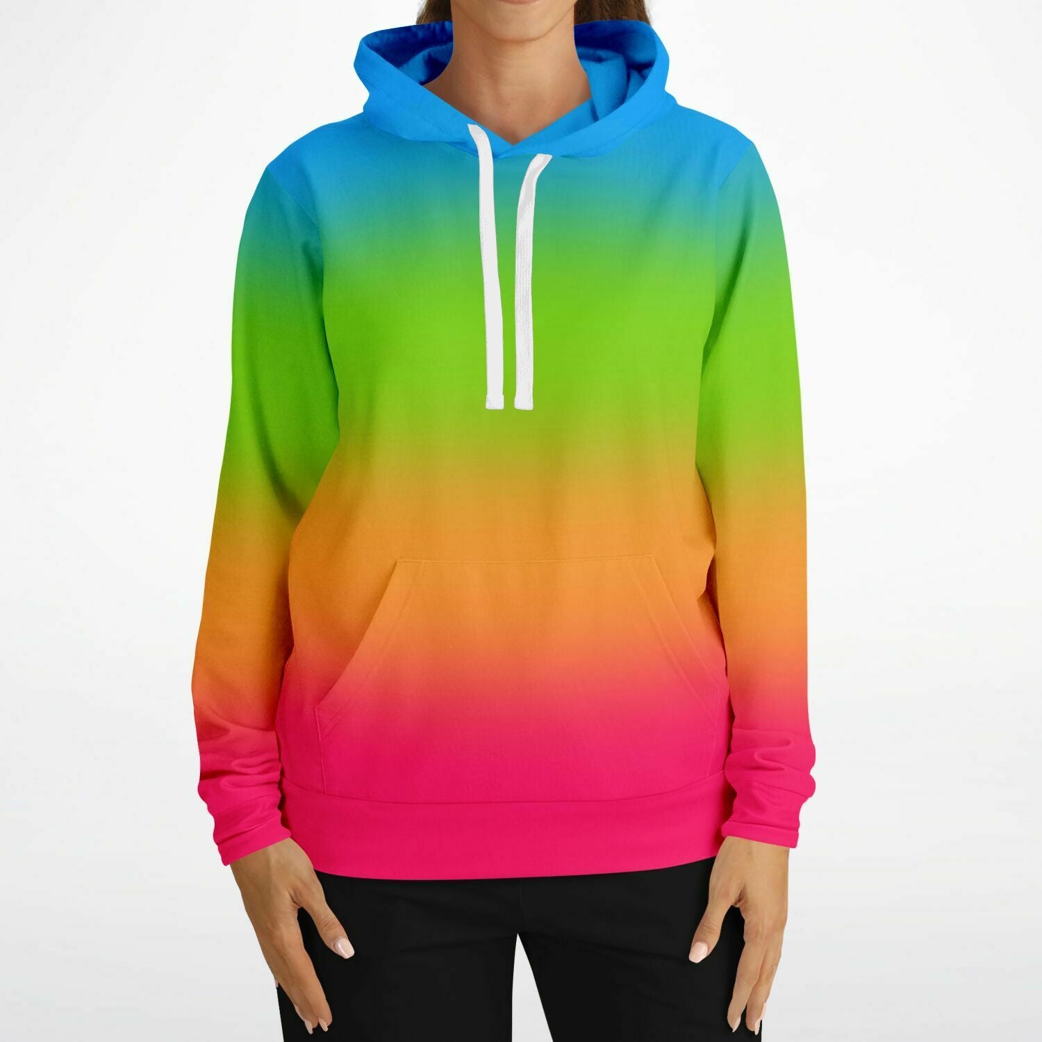Panromantic Pride Ombre Pullover Hoodie