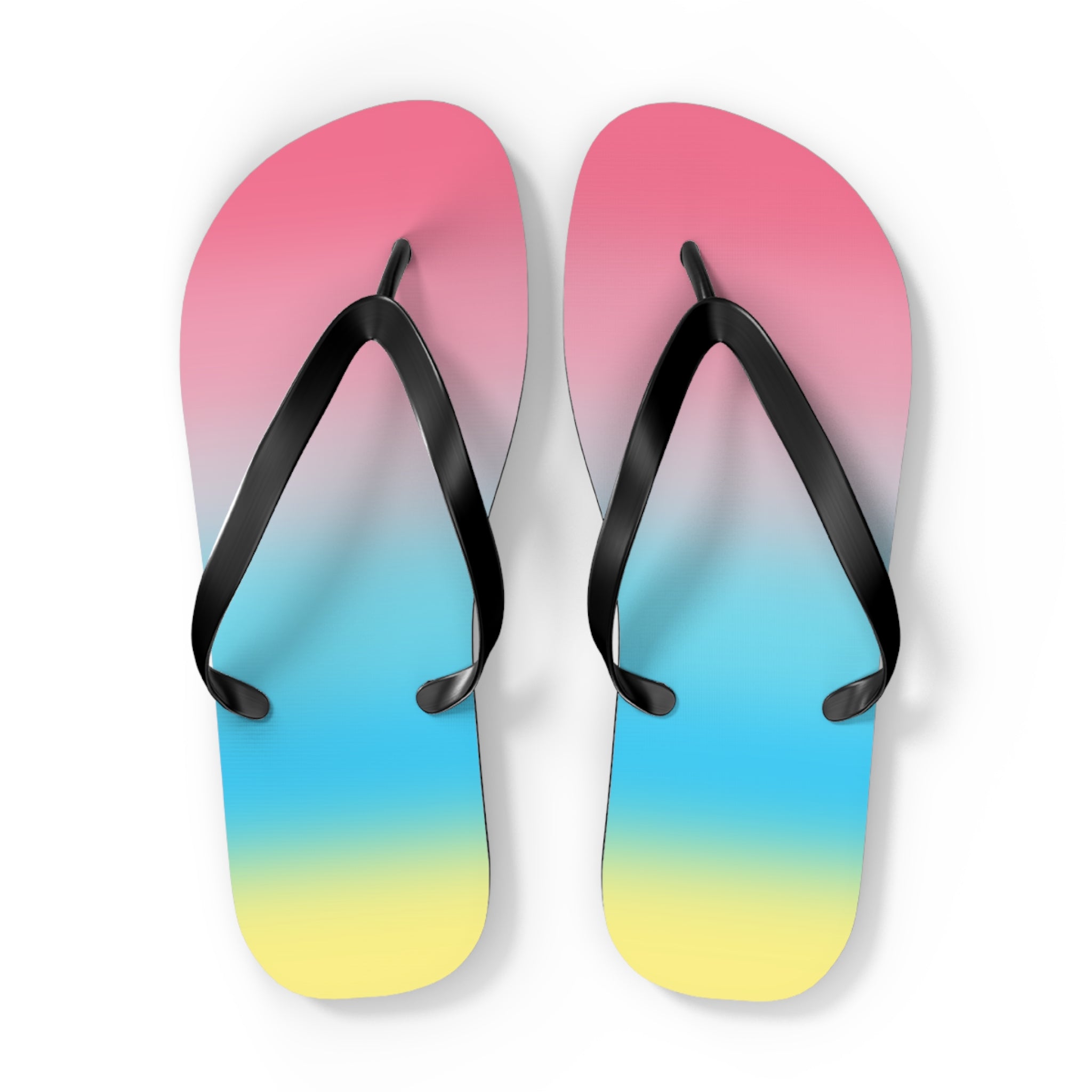 Genderflux Pride Ombre Flip Flops