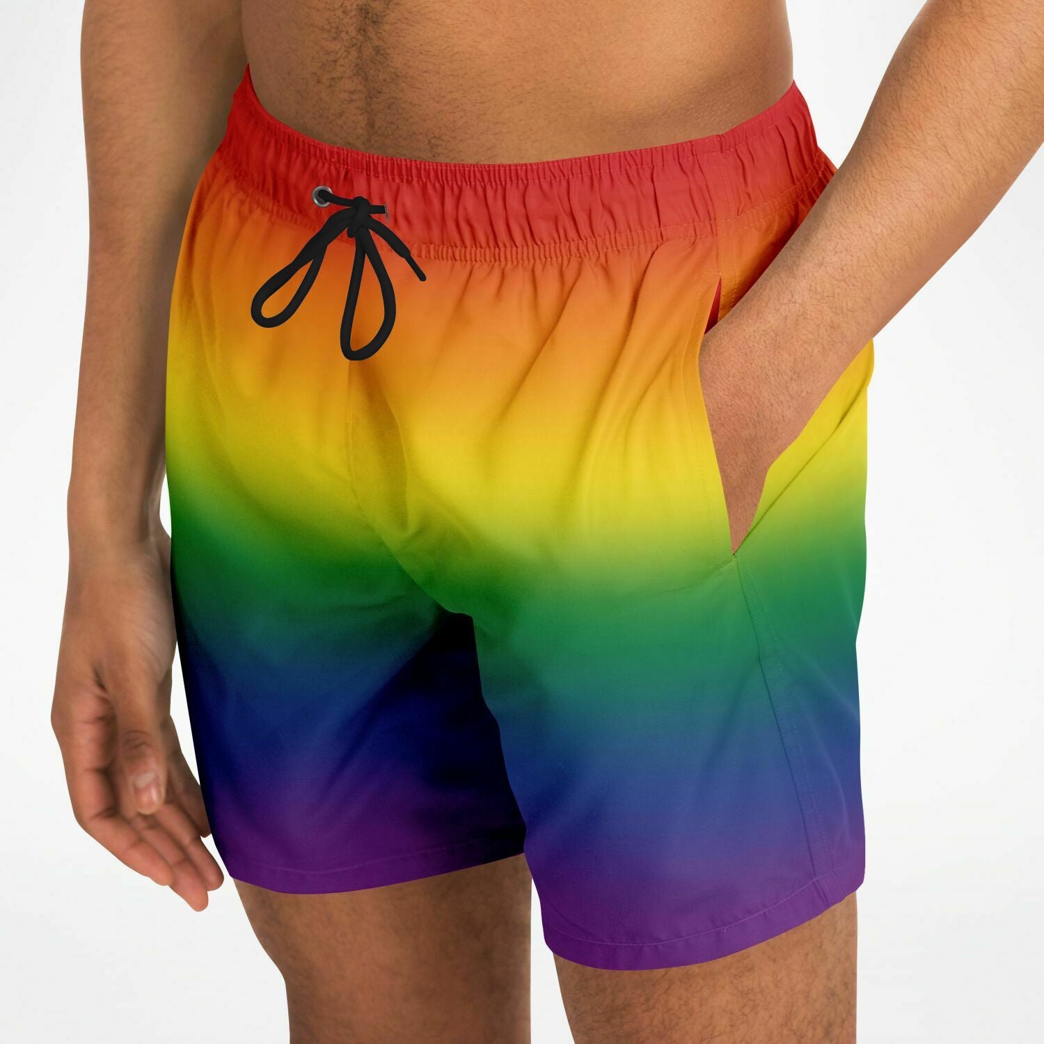Rainbow Ombre Pride Swim Shorts