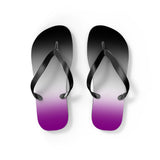 Asexual Pride Ombre Flip Flops