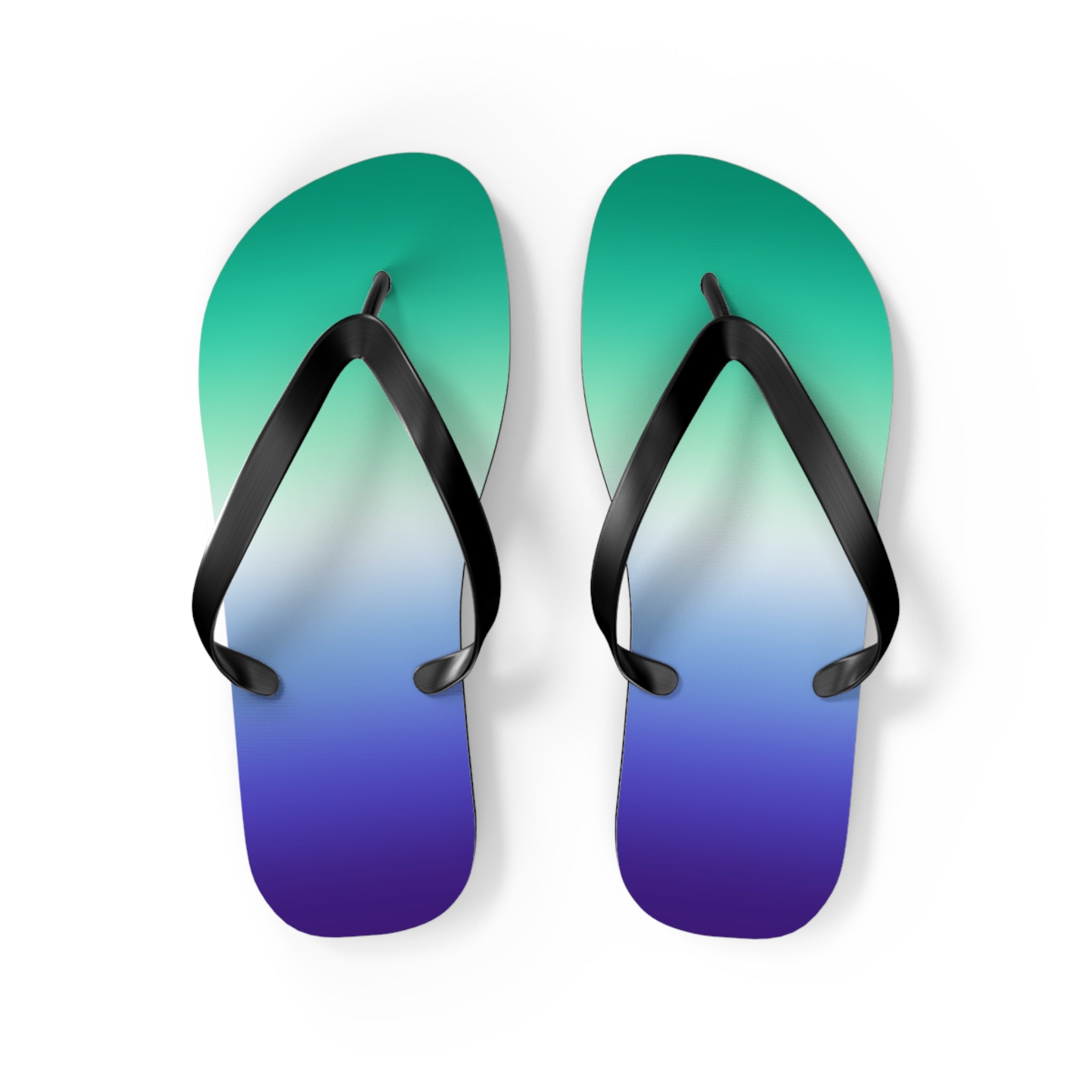 Gay Male Vincian Pride Ombre Flip Flops