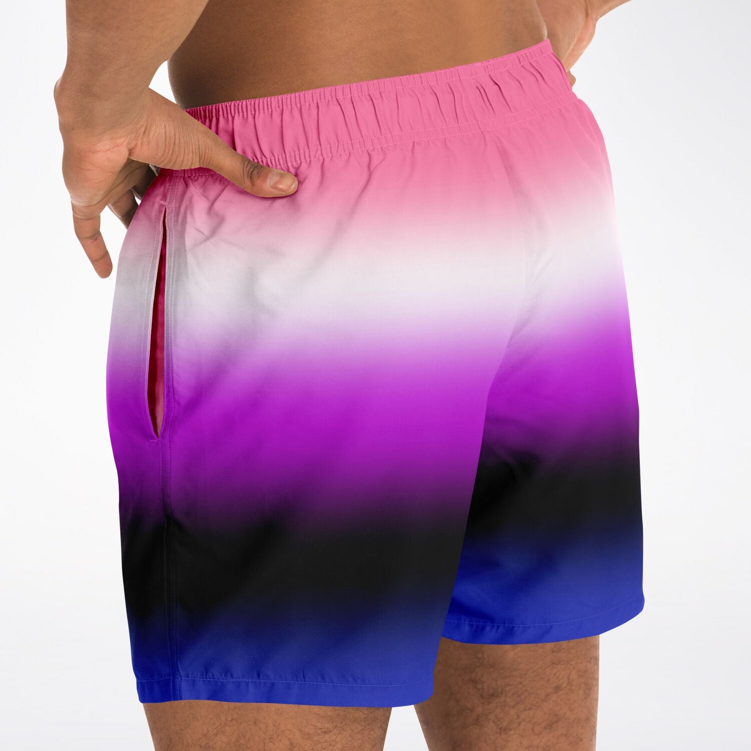 Genderfluid Pride Ombre Swim Shorts