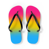 Pansexual Pride Ombre Flip Flops