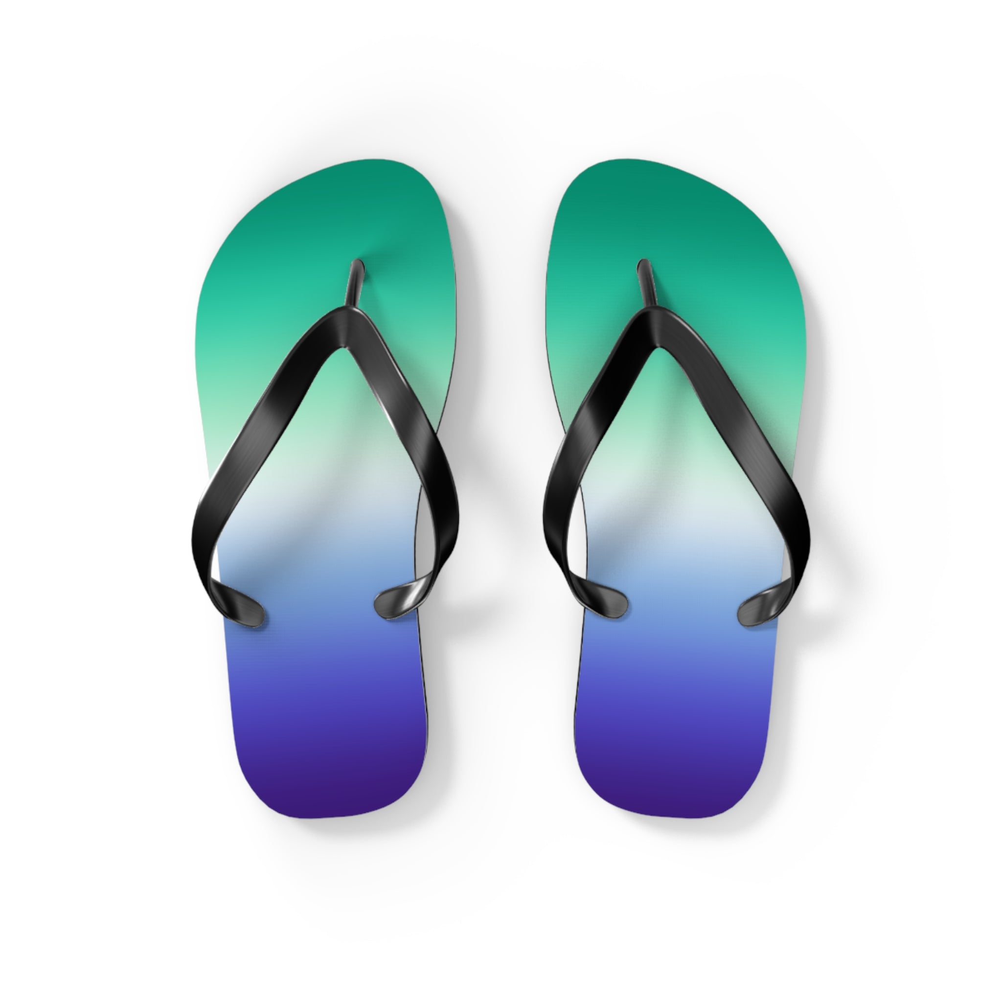 Gay Male Vincian Pride Ombre Flip Flops