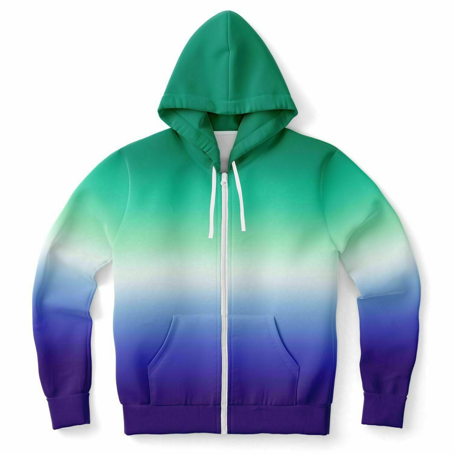 Gay MLM Vincian Pride Ombre Full-Zip Hoodie