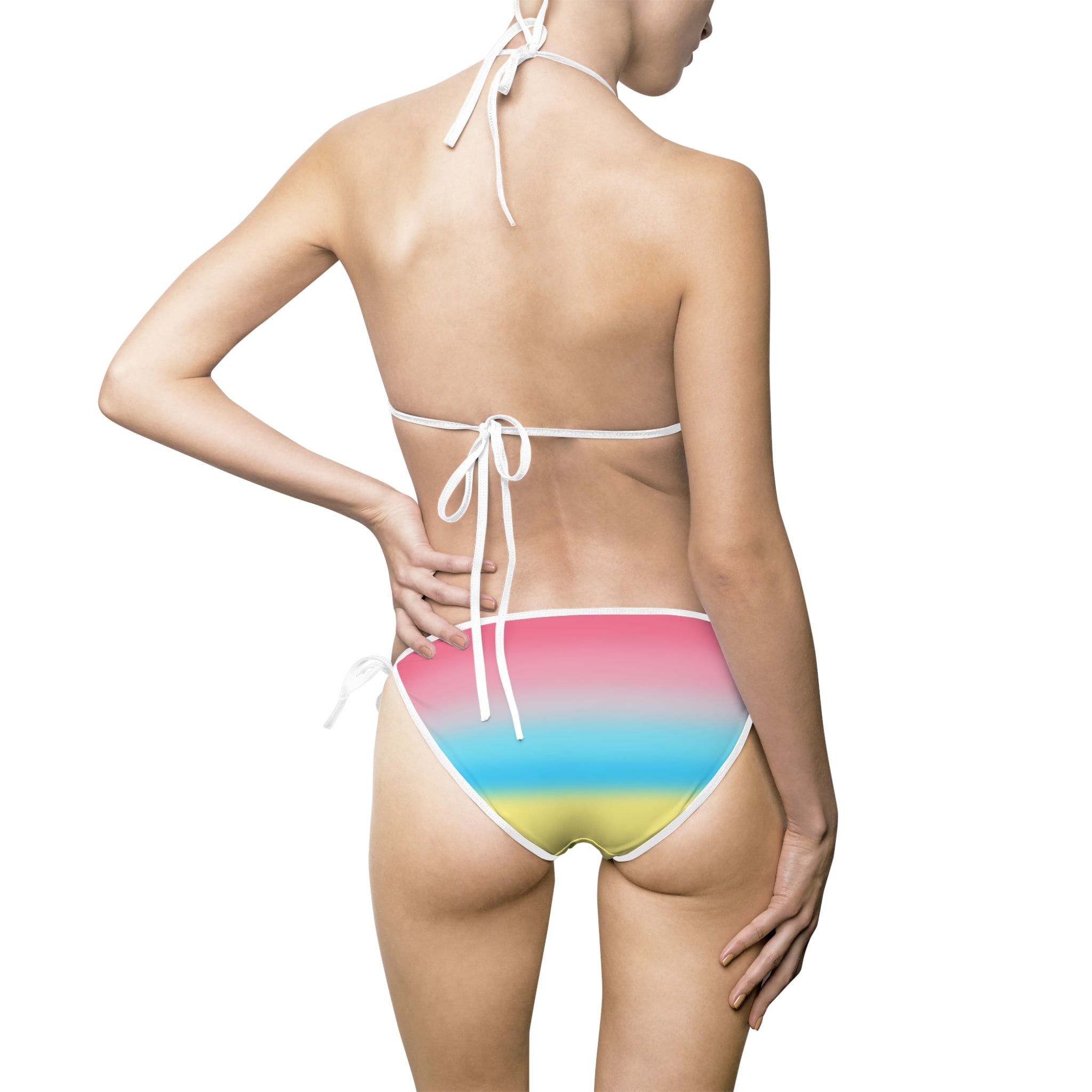 Genderflux Pride Ombre String Bikini