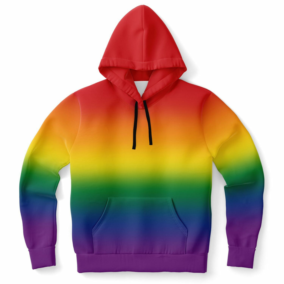 Rainbow Ombre Pride Pullover Hoodie