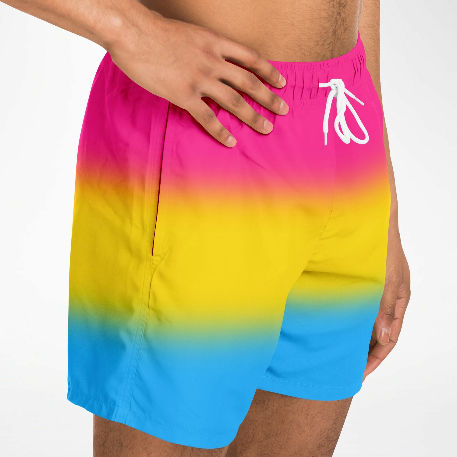 Pansexual Pride Ombre Swim Shorts