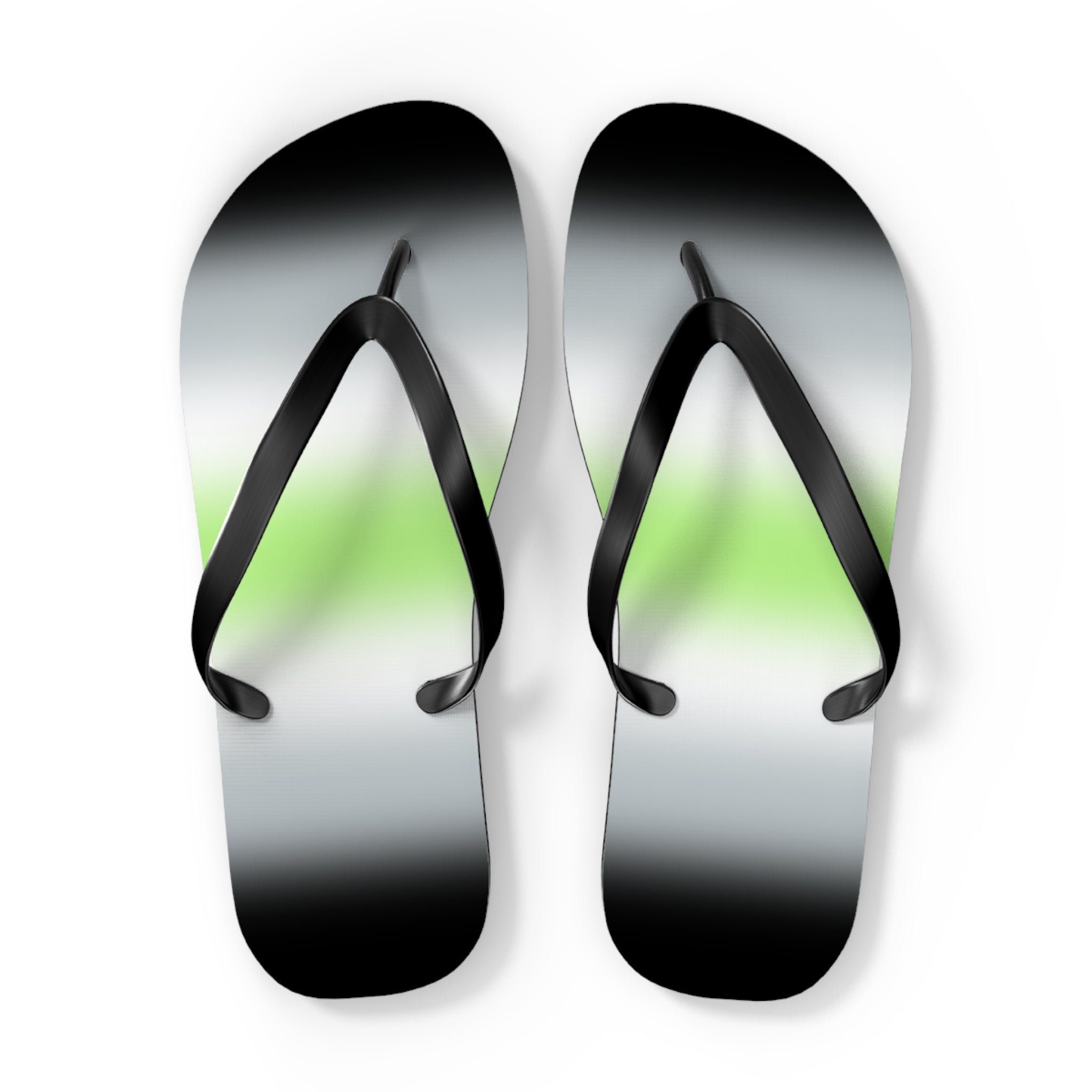 Agender Pride Ombre Flip Flops