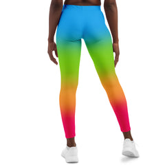 Panromantic Pride Ombre Leggings Leggings - AOP PRIDE MODE