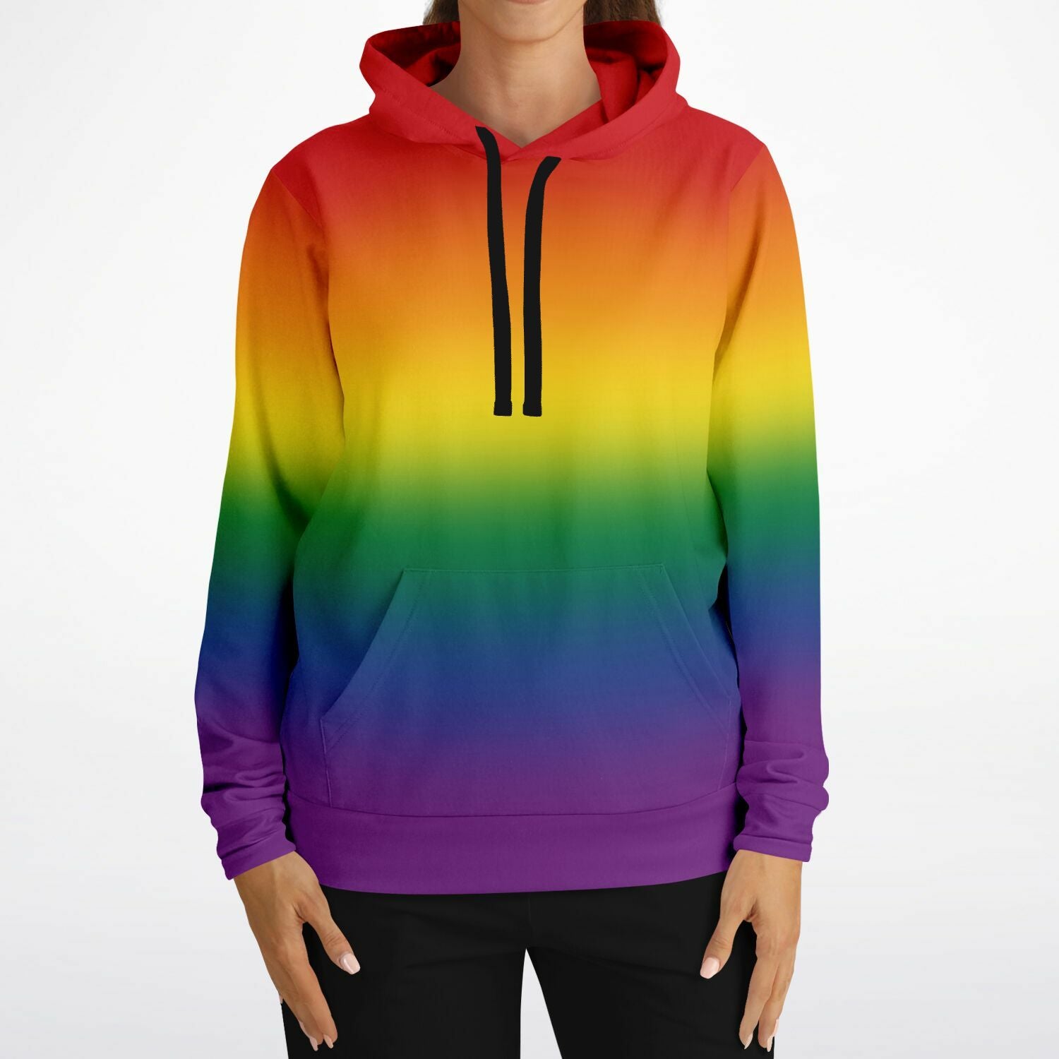 Rainbow Ombre Pride Pullover Hoodie