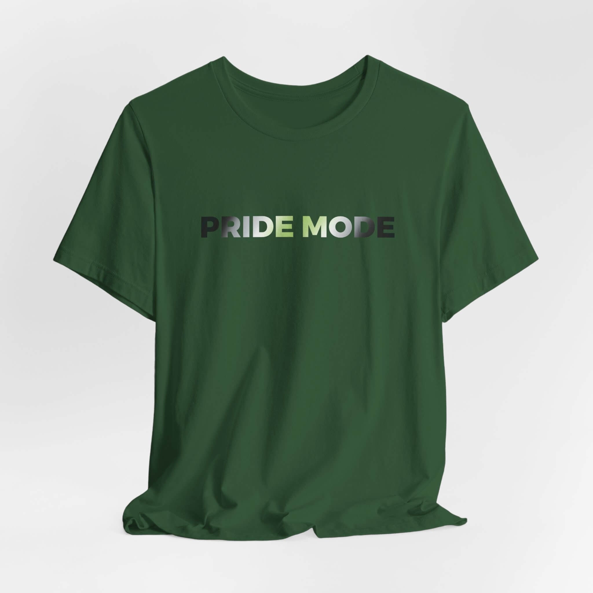 Agender Pride Mode Ombre Logo Tee