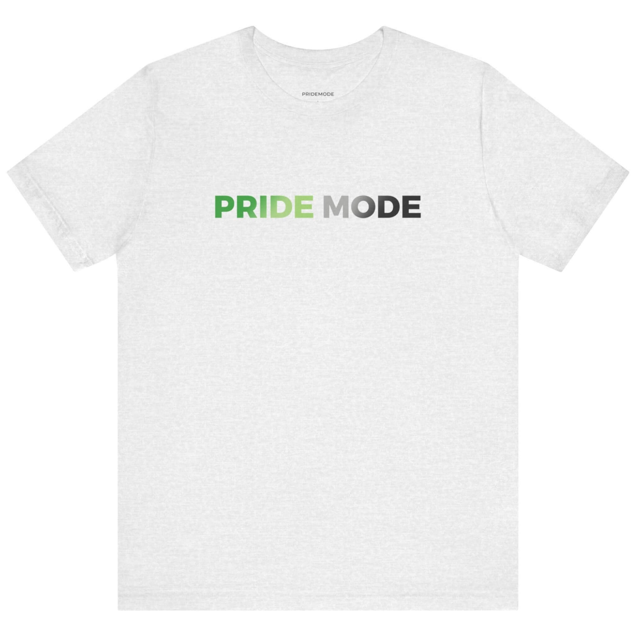 Aromantic Pride Mode Ombre Logo Tee
