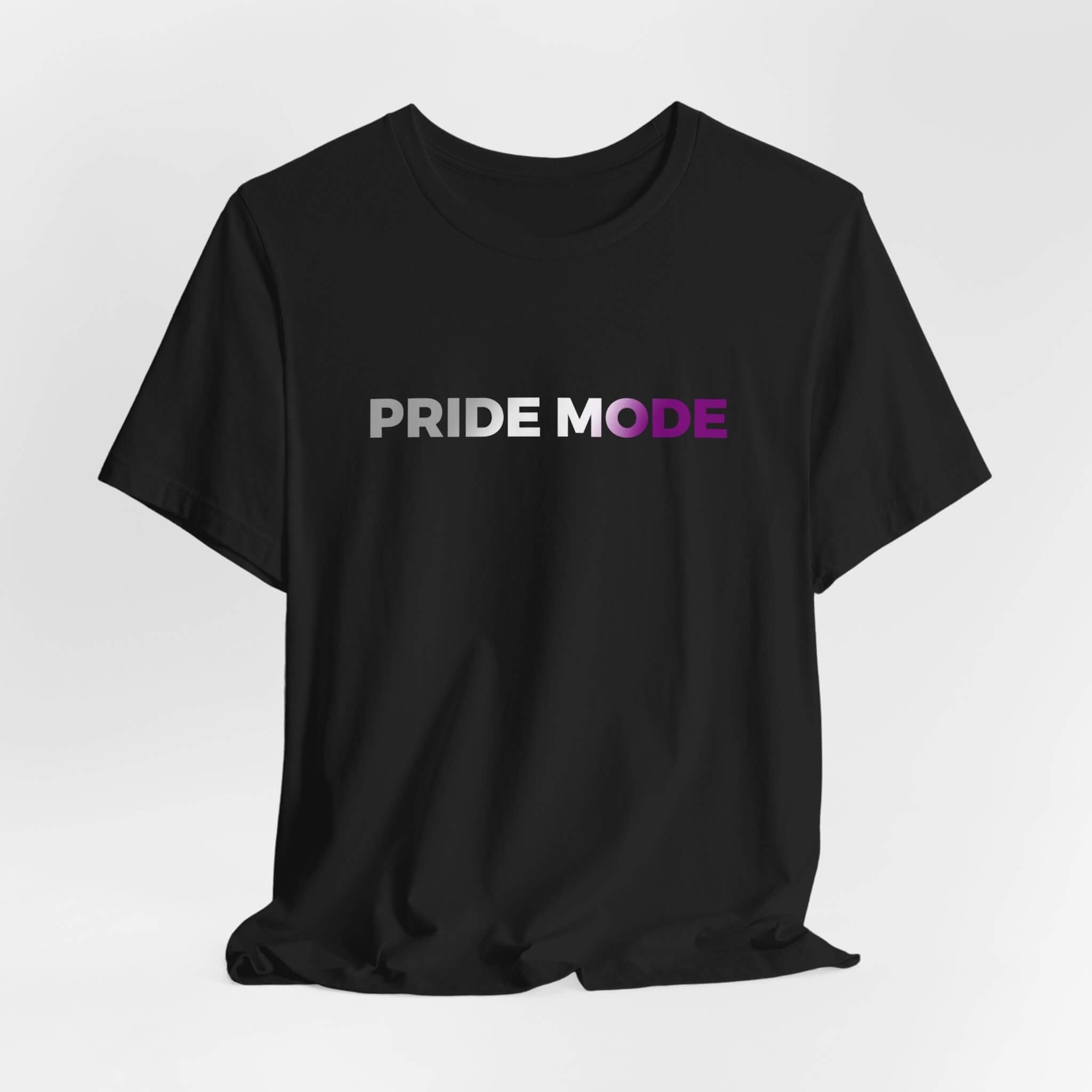 Asexual Pride Mode Ombre Logo Tee