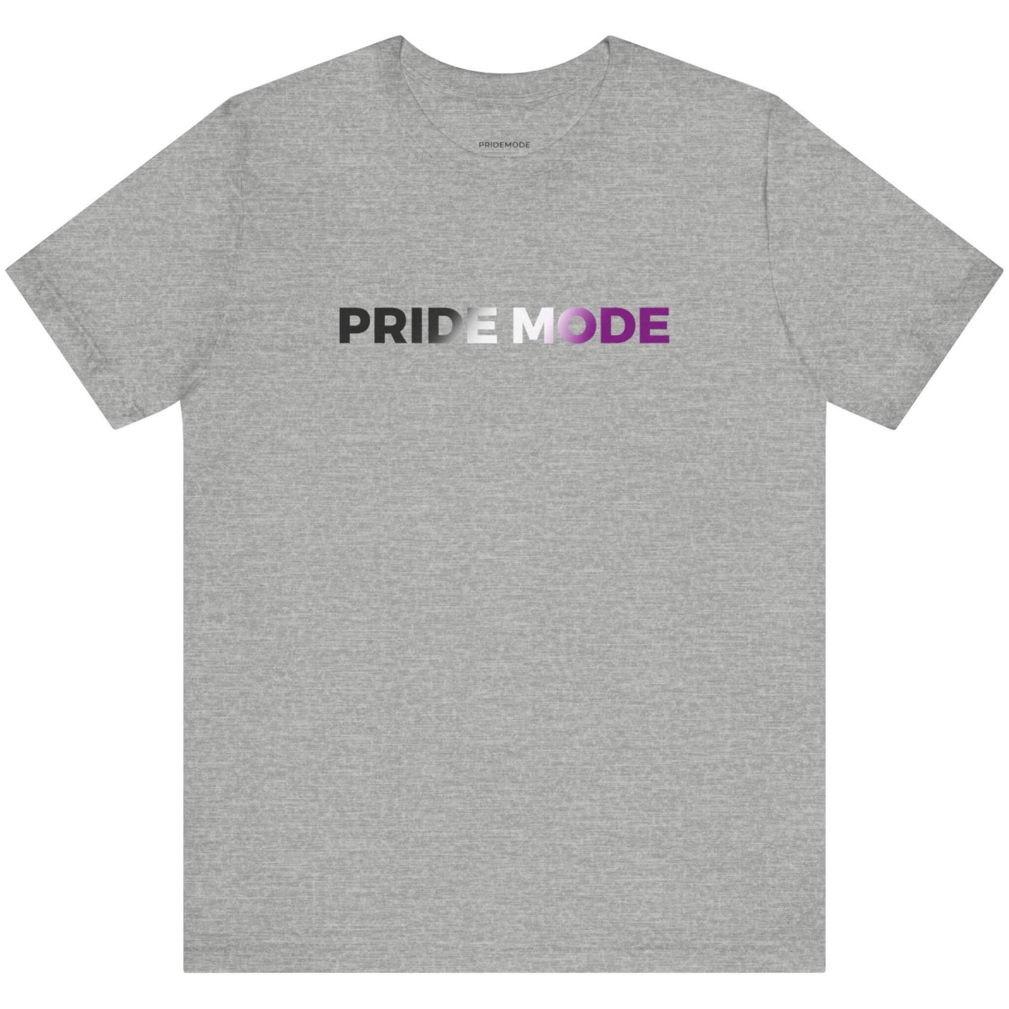 Asexual Pride Mode Ombre Logo Tee