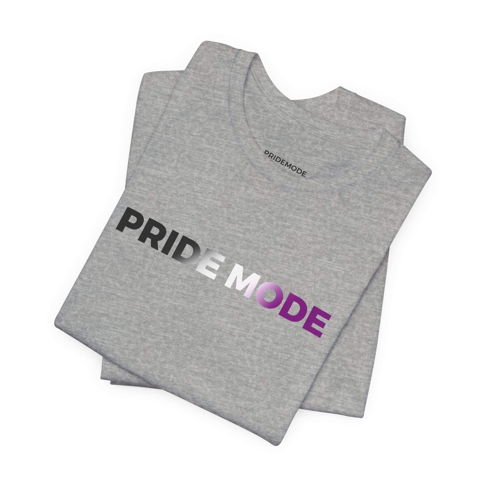 Asexual Pride Mode Ombre Logo Tee