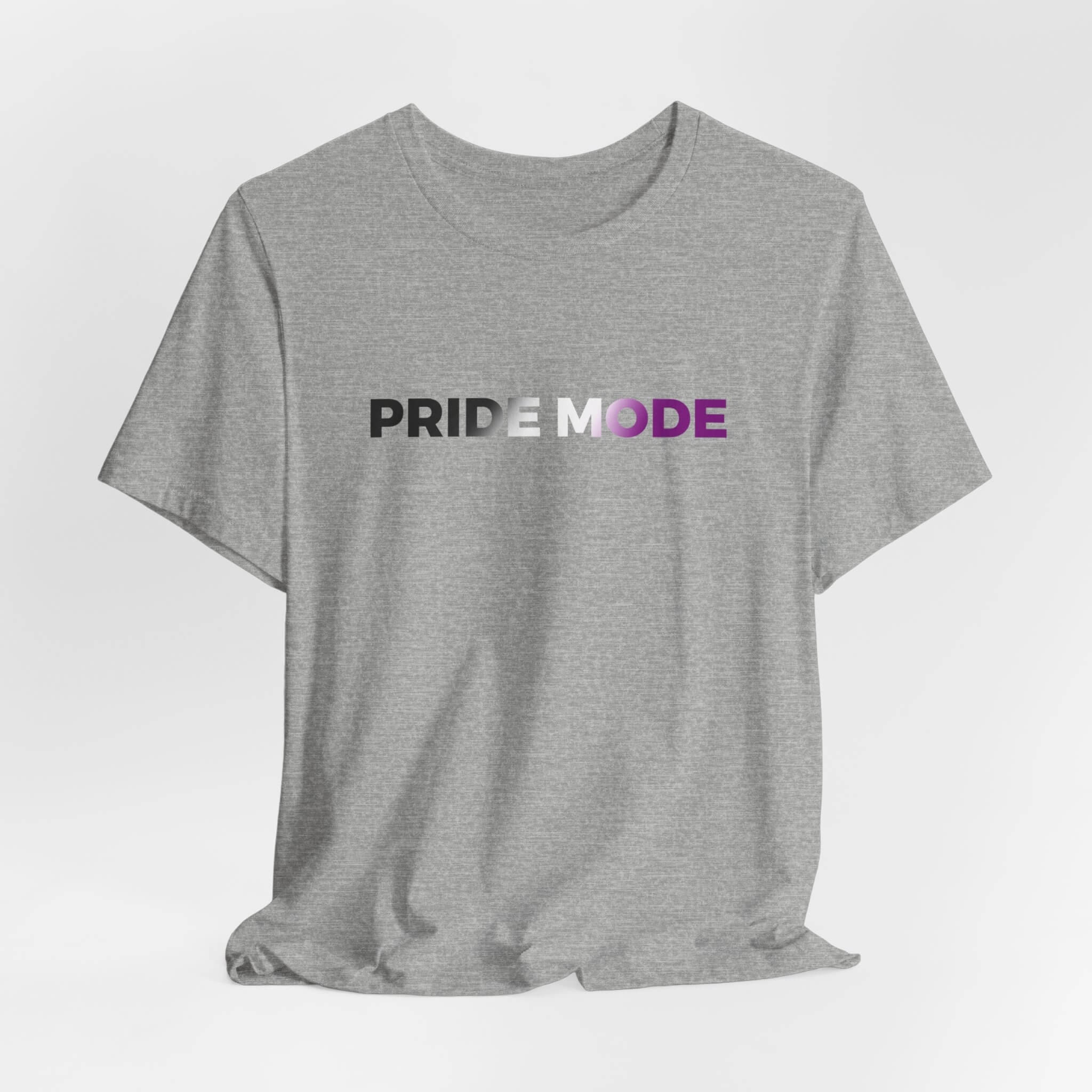 Asexual Pride Mode Ombre Logo Tee