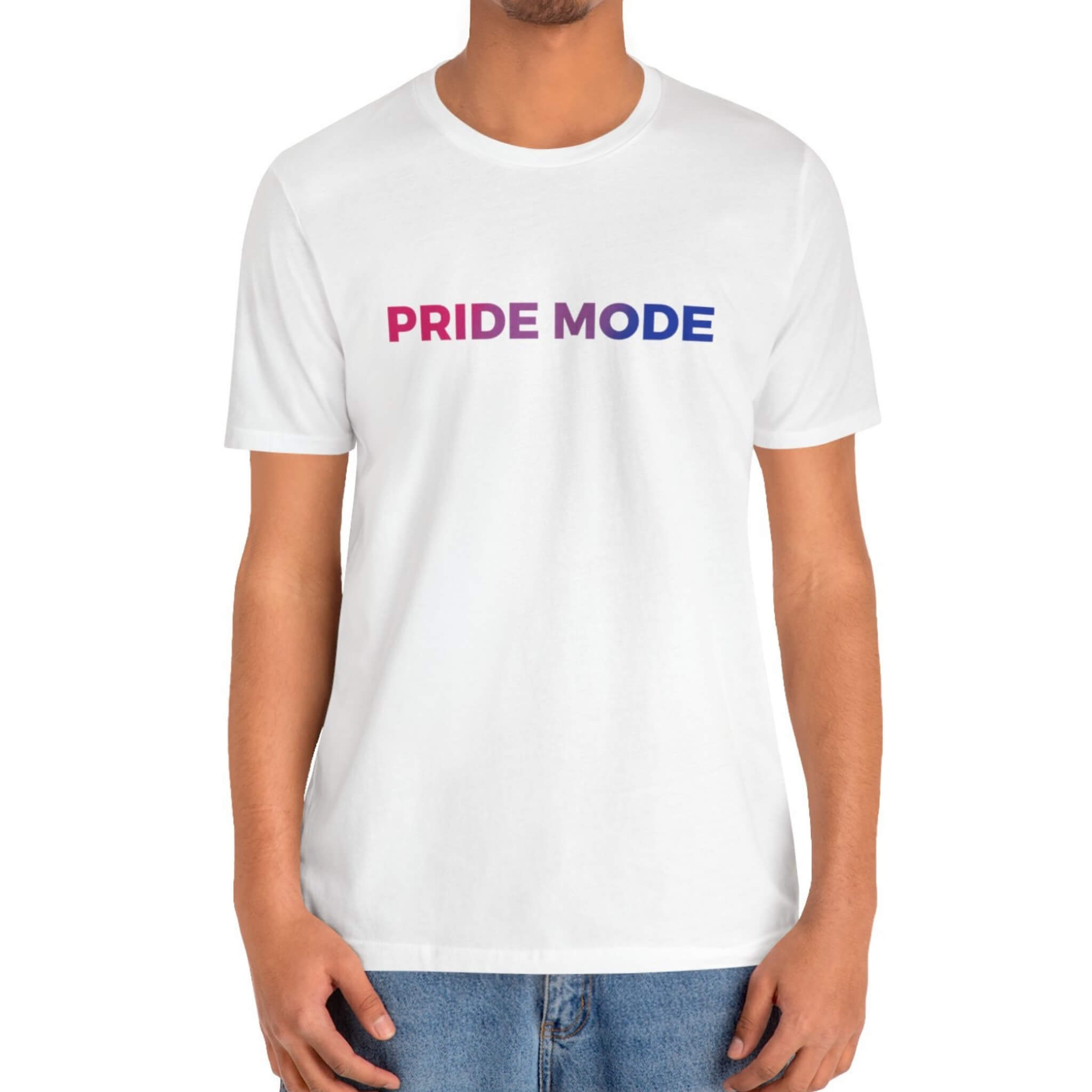 Bisexual Pride Mode Ombre Logo Tee