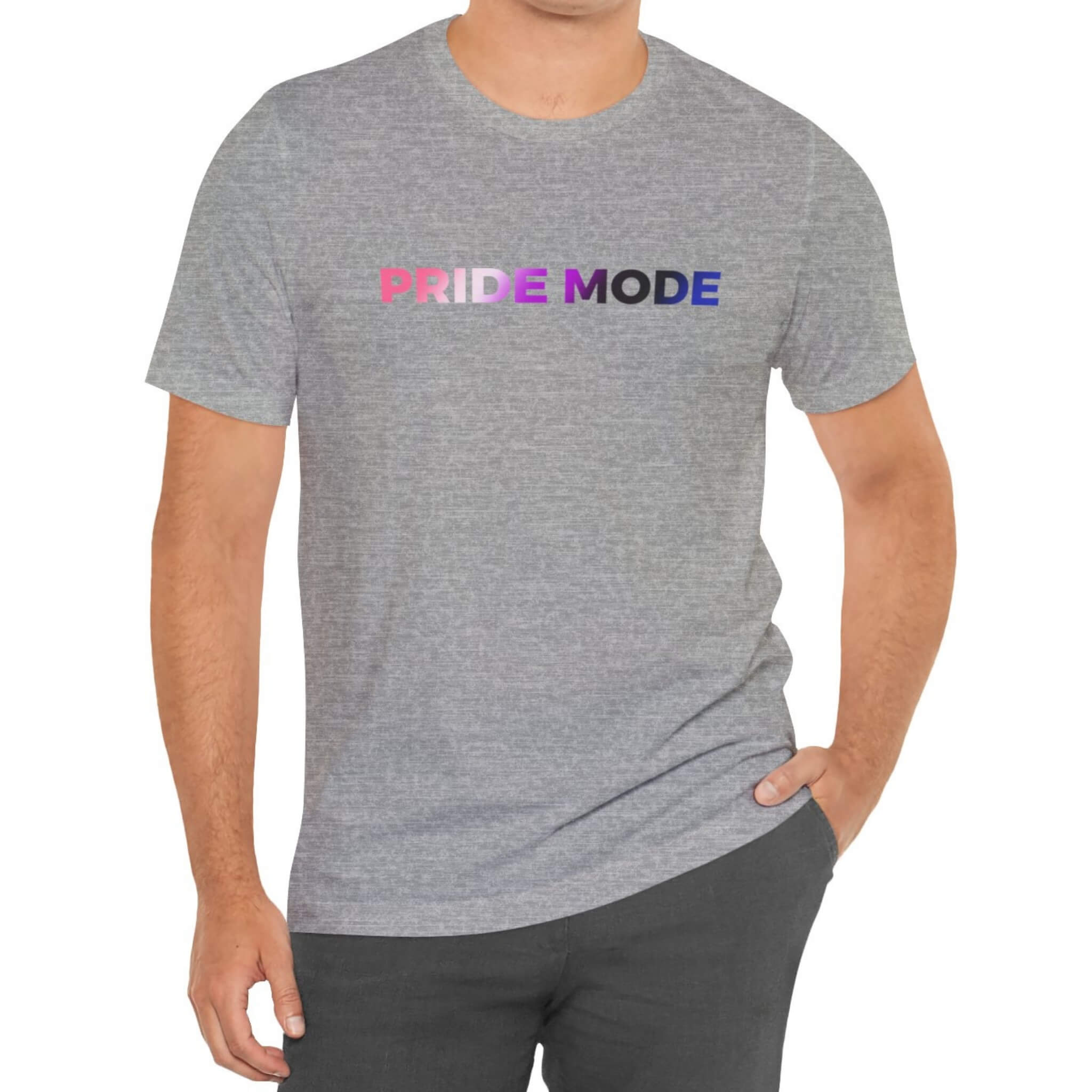 Genderfluid Pride Mode Ombre Logo Tee