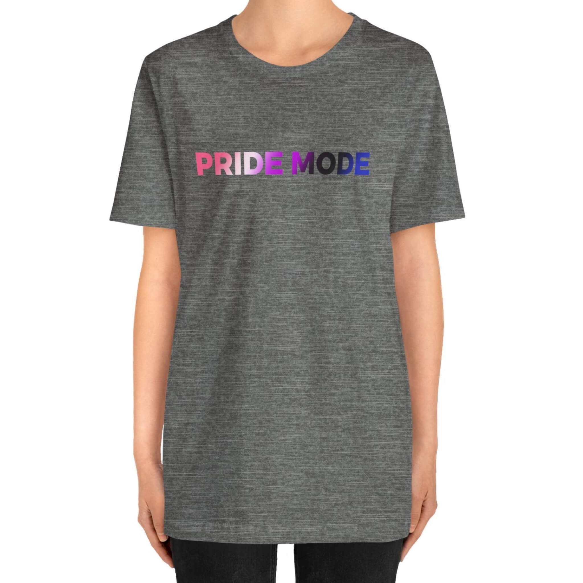 Genderfluid Pride Mode Ombre Logo Tee