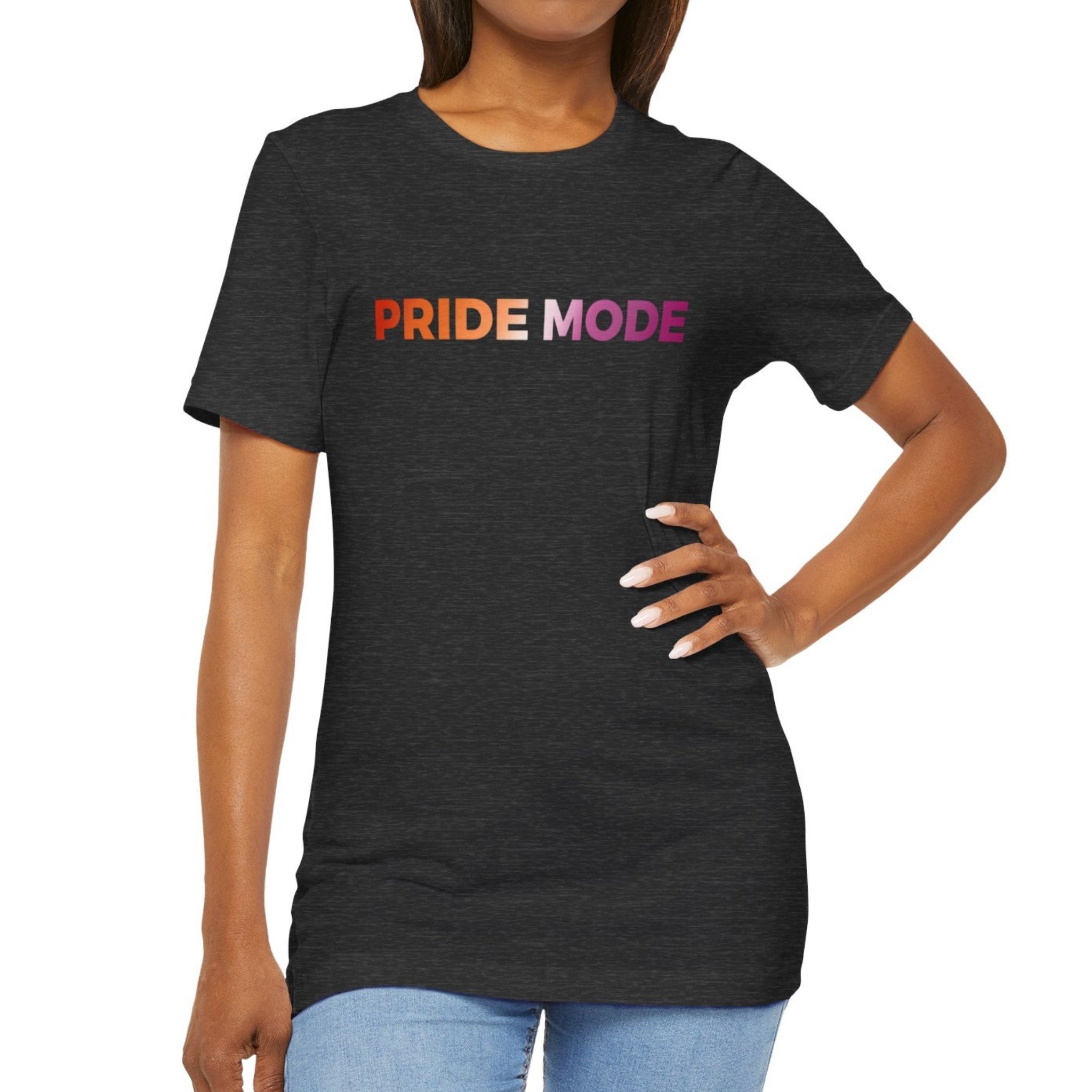 Lesbian Pride Mode Ombre Logo Tee