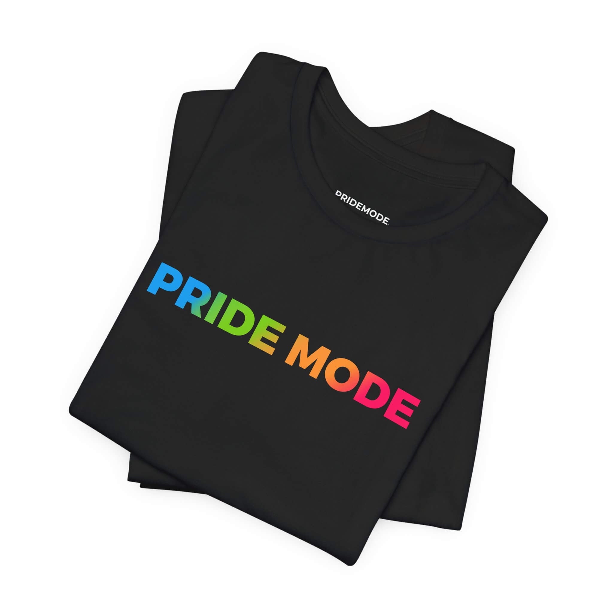 Panromantic Pride Mode Ombre Logo Tee