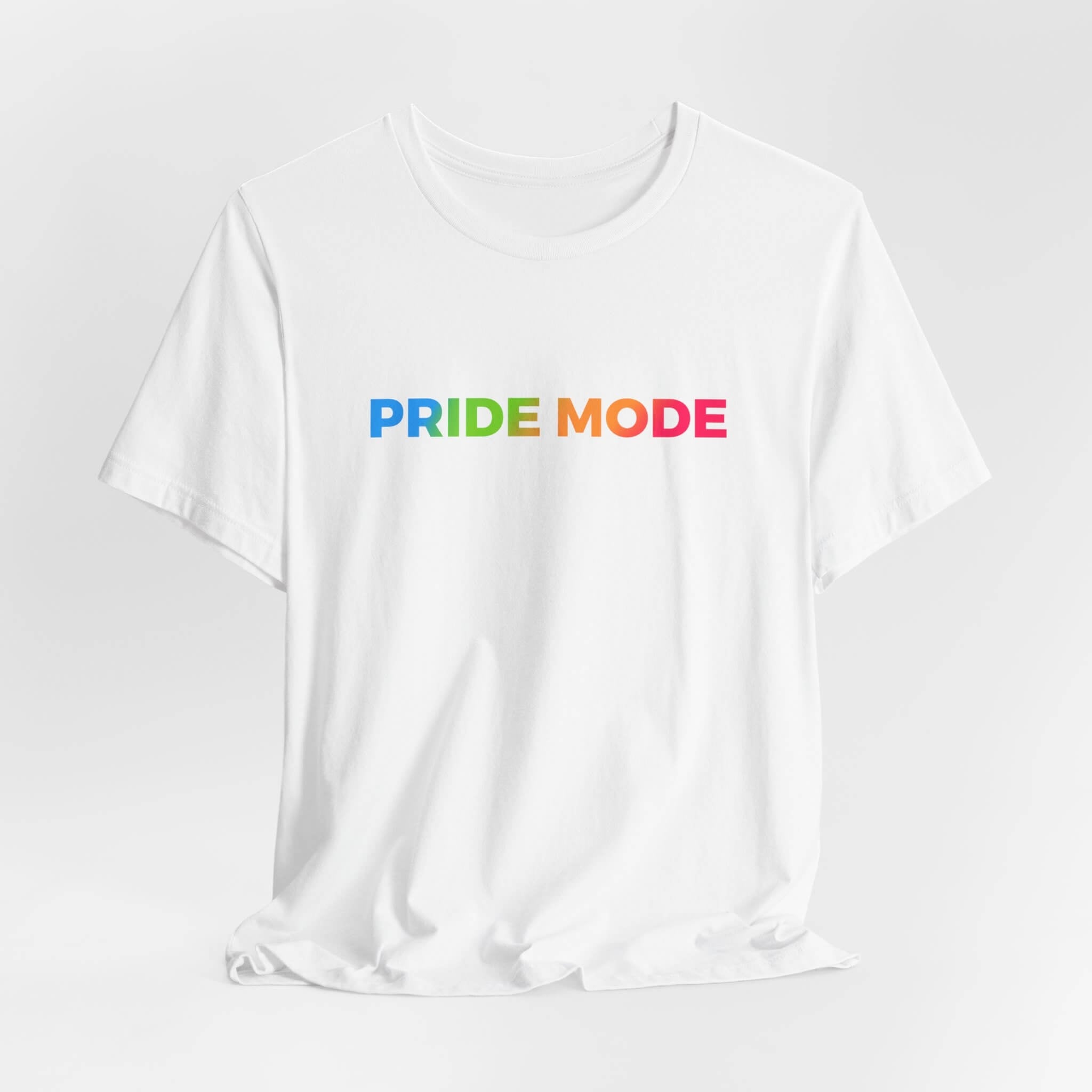 Panromantic Pride Mode Ombre Logo Tee