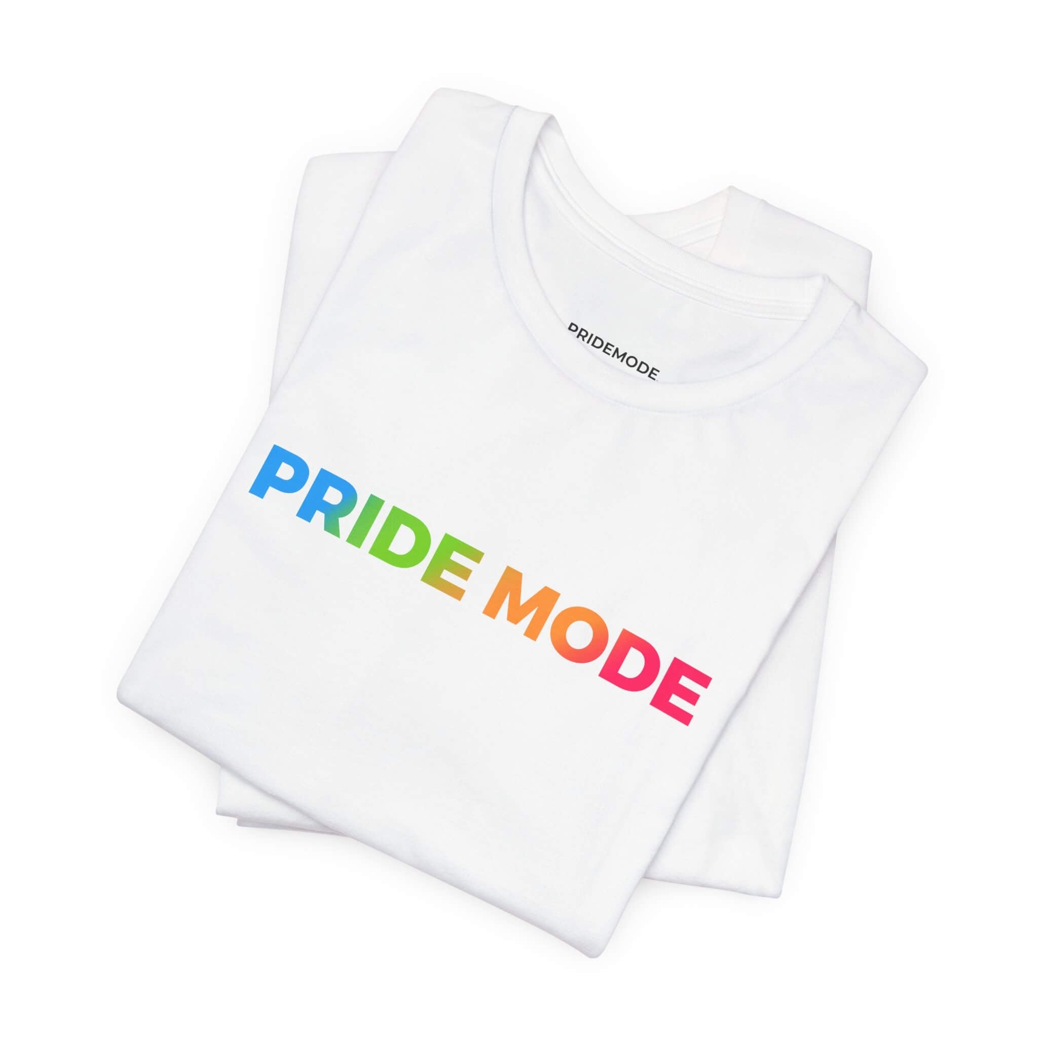 Panromantic Pride Mode Ombre Logo Tee