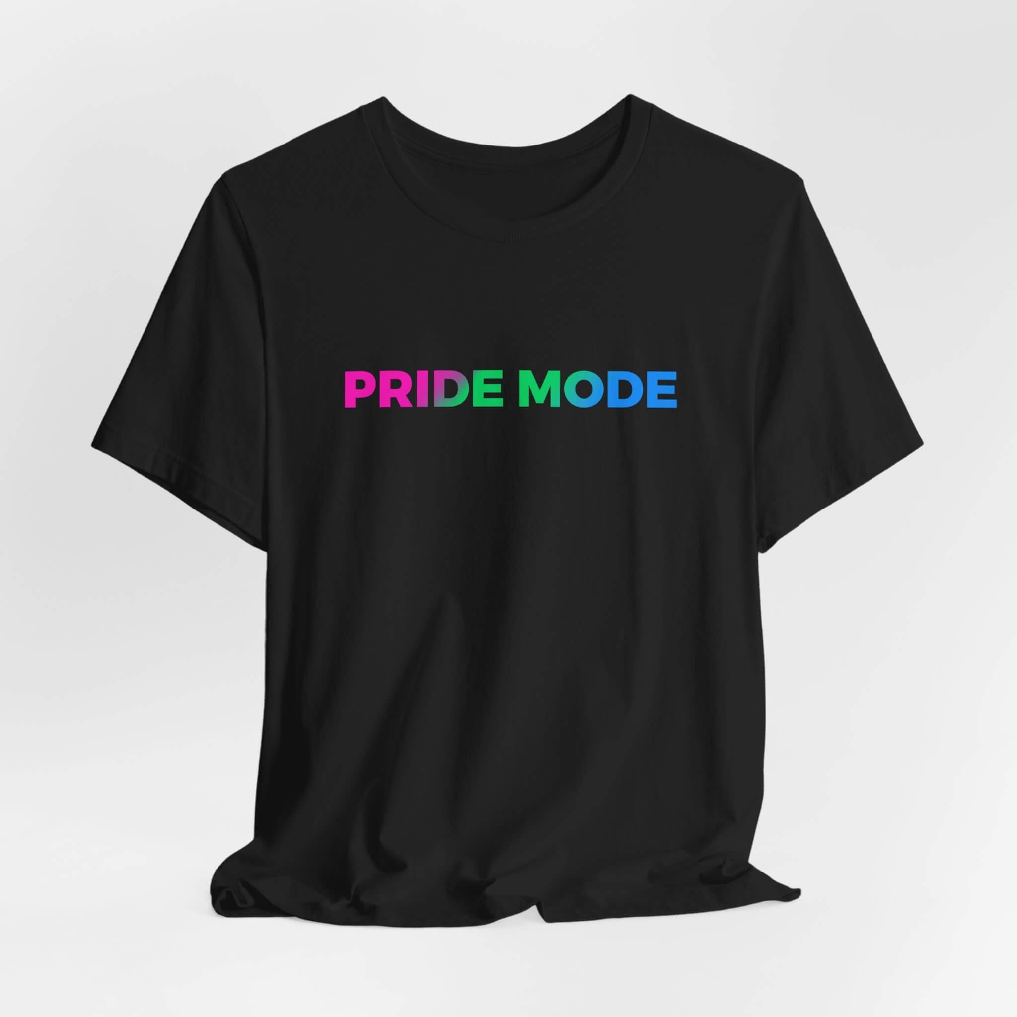 Polysexual Pride Mode Ombre Logo Tee