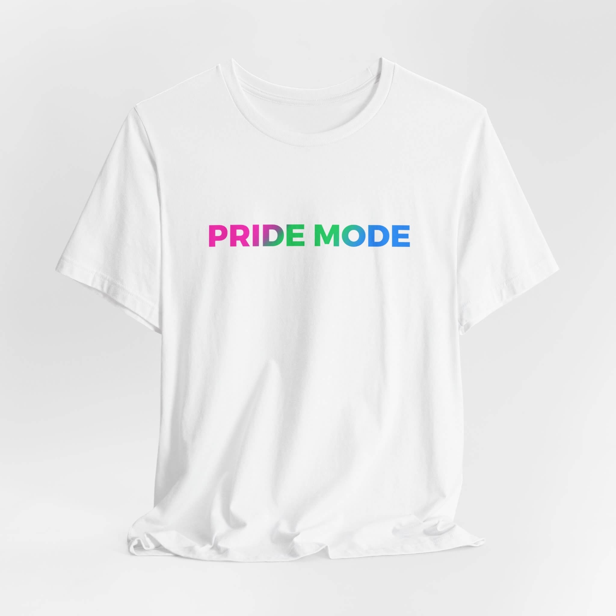 Polysexual Pride Mode Ombre Logo Tee