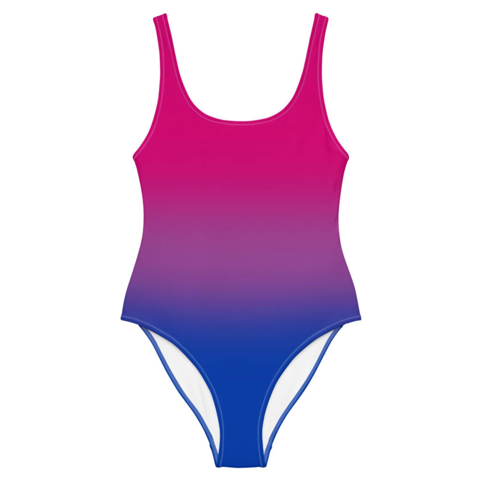 Bisexual Pride Ombre Open-back Swimsuit