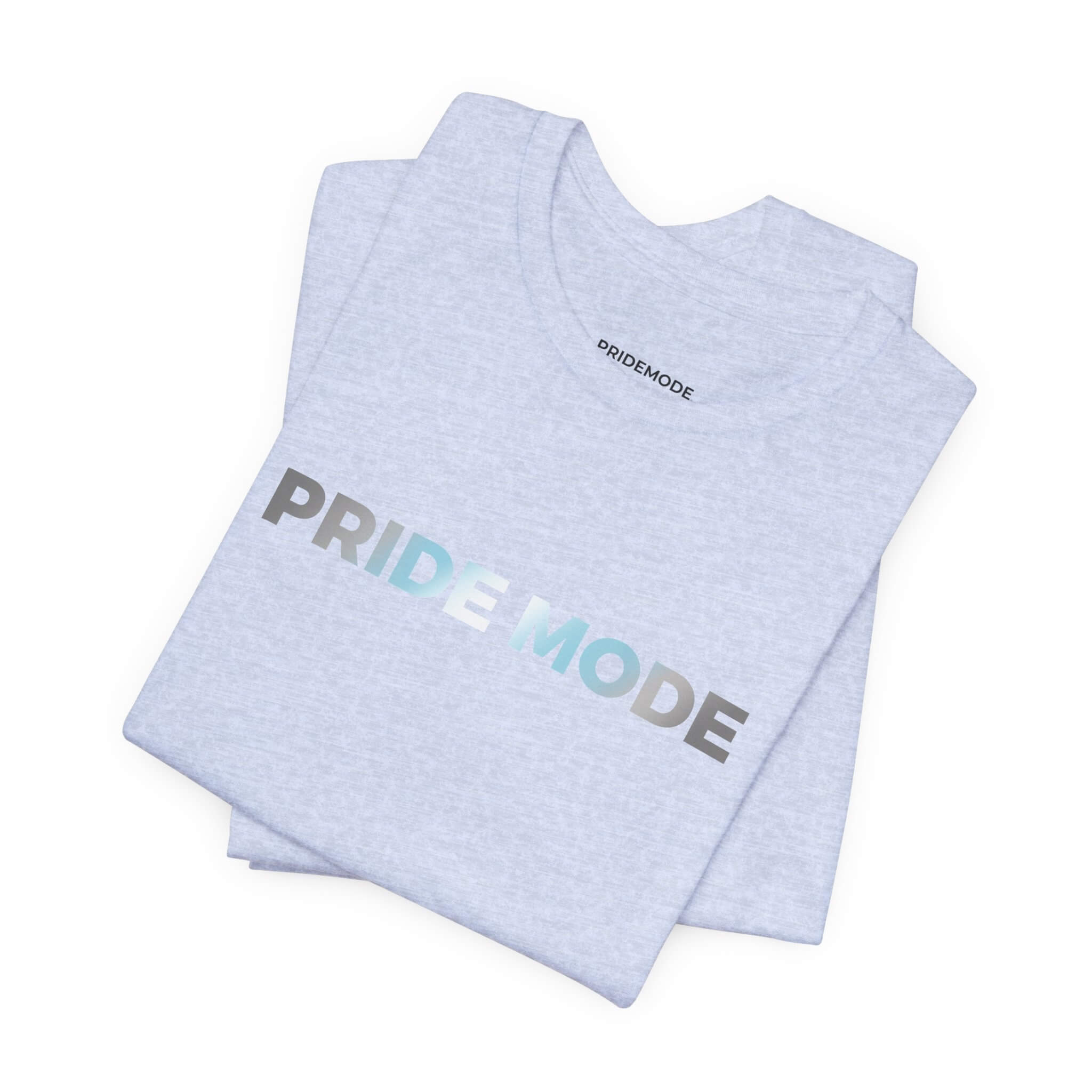 Demiboy Pride Mode Ombre Logo Tee