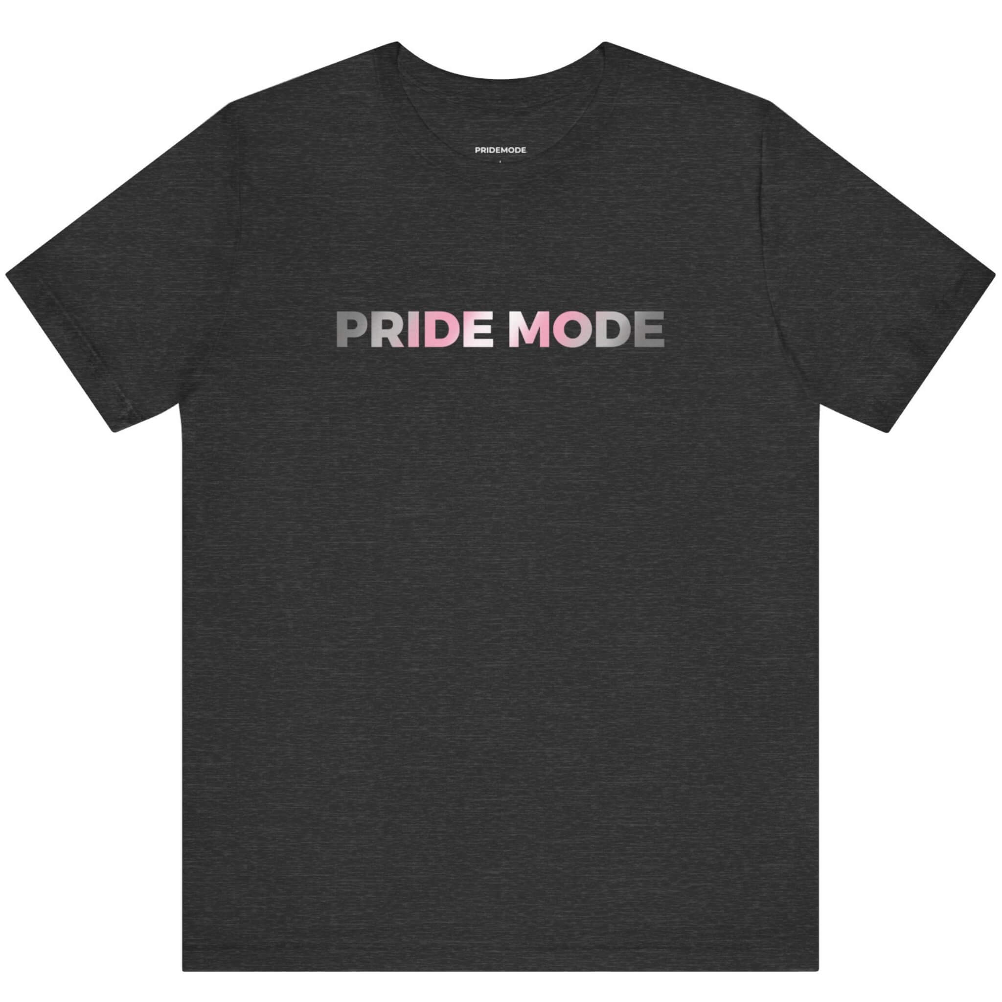 Demigirl Pride Mode Ombre Logo Tee