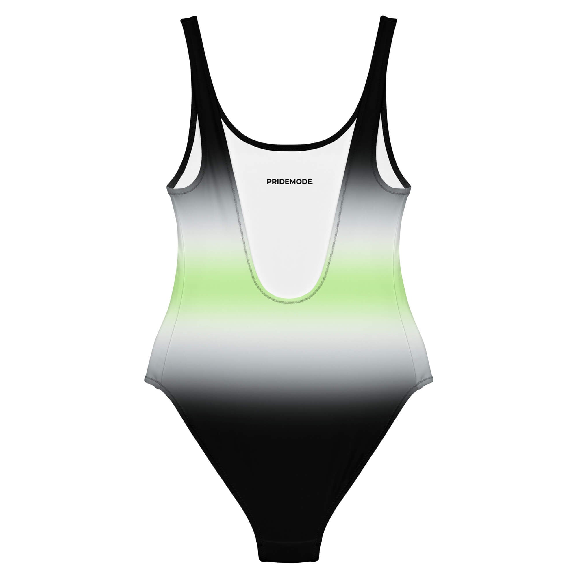 Agender Pride Ombre Open-back Swimsuit