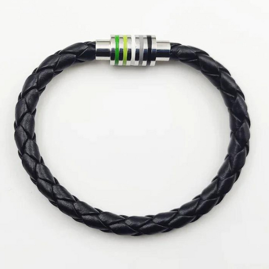 Transgender Pride Leather Rope Bracelet - PRIDE MODE
