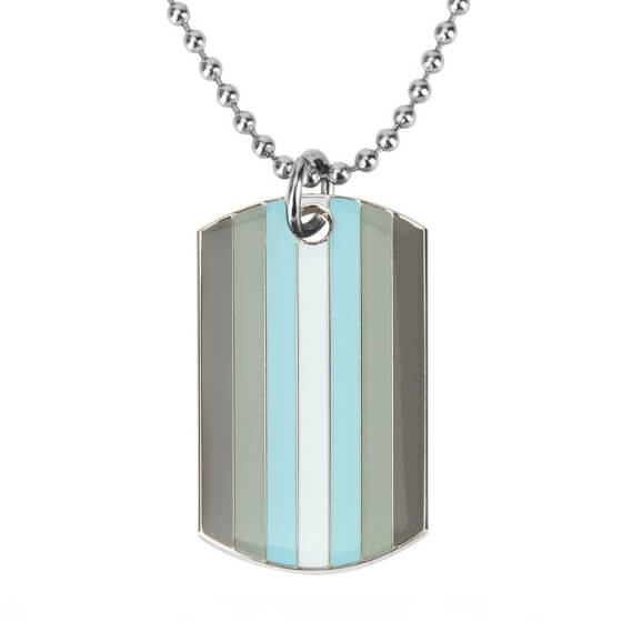 Demiboy Pride Dog Tag Necklace Necklaces PRIDE MODE