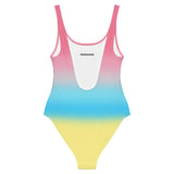 Genderflux Pride Ombre Open-back Swimsuit