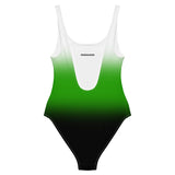 Neutrois Pride Ombre Open-back Swimsuit