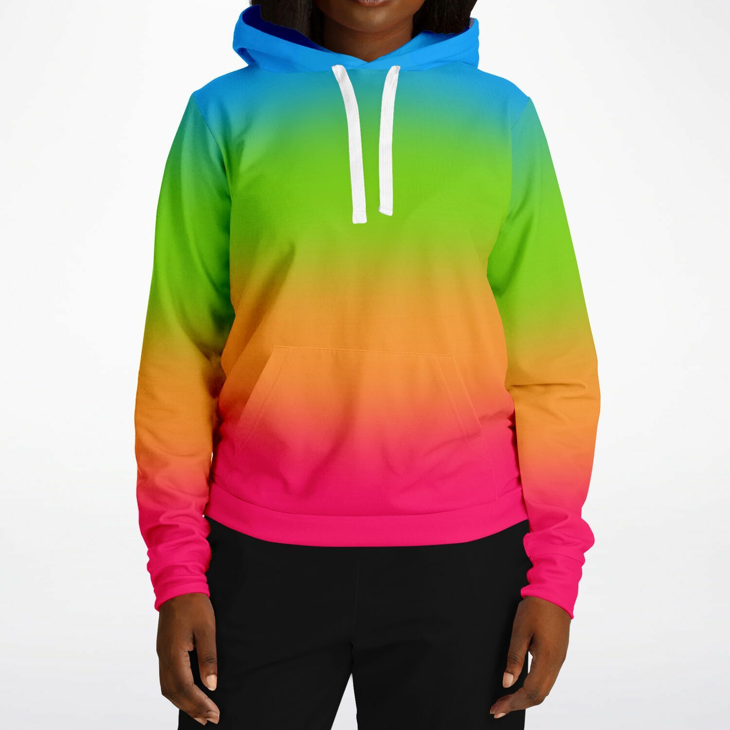 Panromantic Pride Ombre Pullover Hoodie