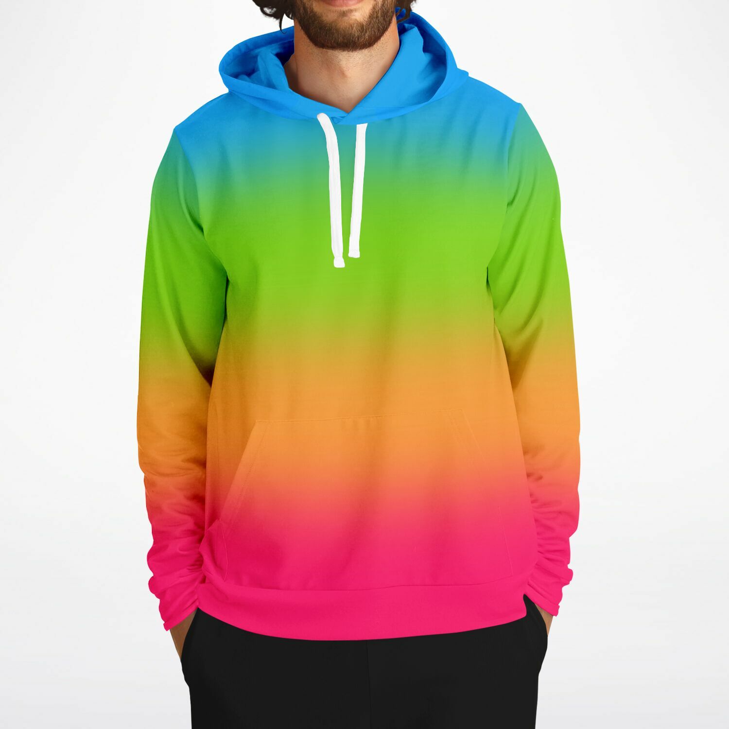 Panromantic Pride Ombre Pullover Hoodie
