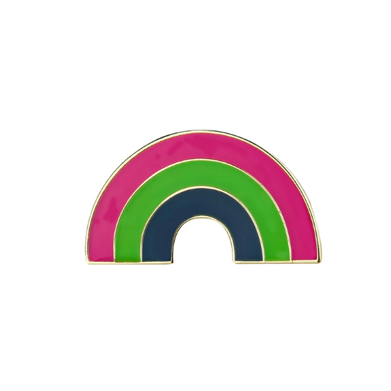 Polysexual Pride Rainbow Enamel Pin