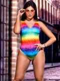 Rainbow Prism Strappy-back Bodysuit Bodysuit PRIDE MODE