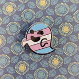 Transgender Pride Ghost Enamel Pin Pin PRIDE MODE