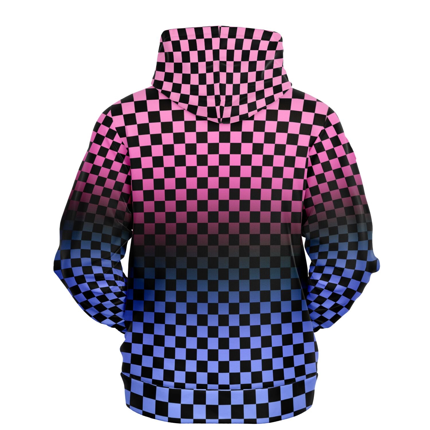 Omnisexual Pride Black Checkered Pullover Hoodie Fashion Hoodie - AOP PRIDE MODE
