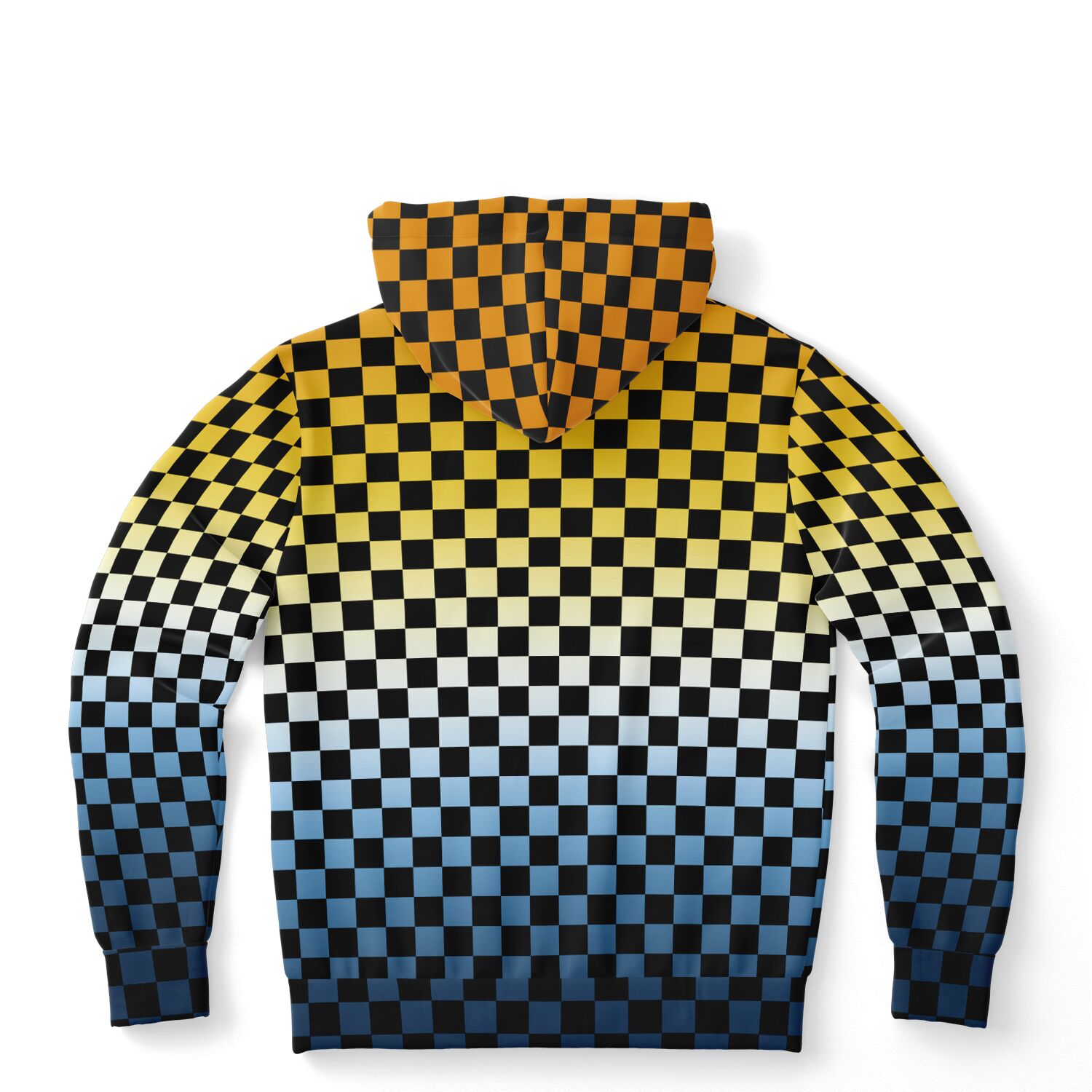 Aroace Pride Black Checkered Pullover Hoodie