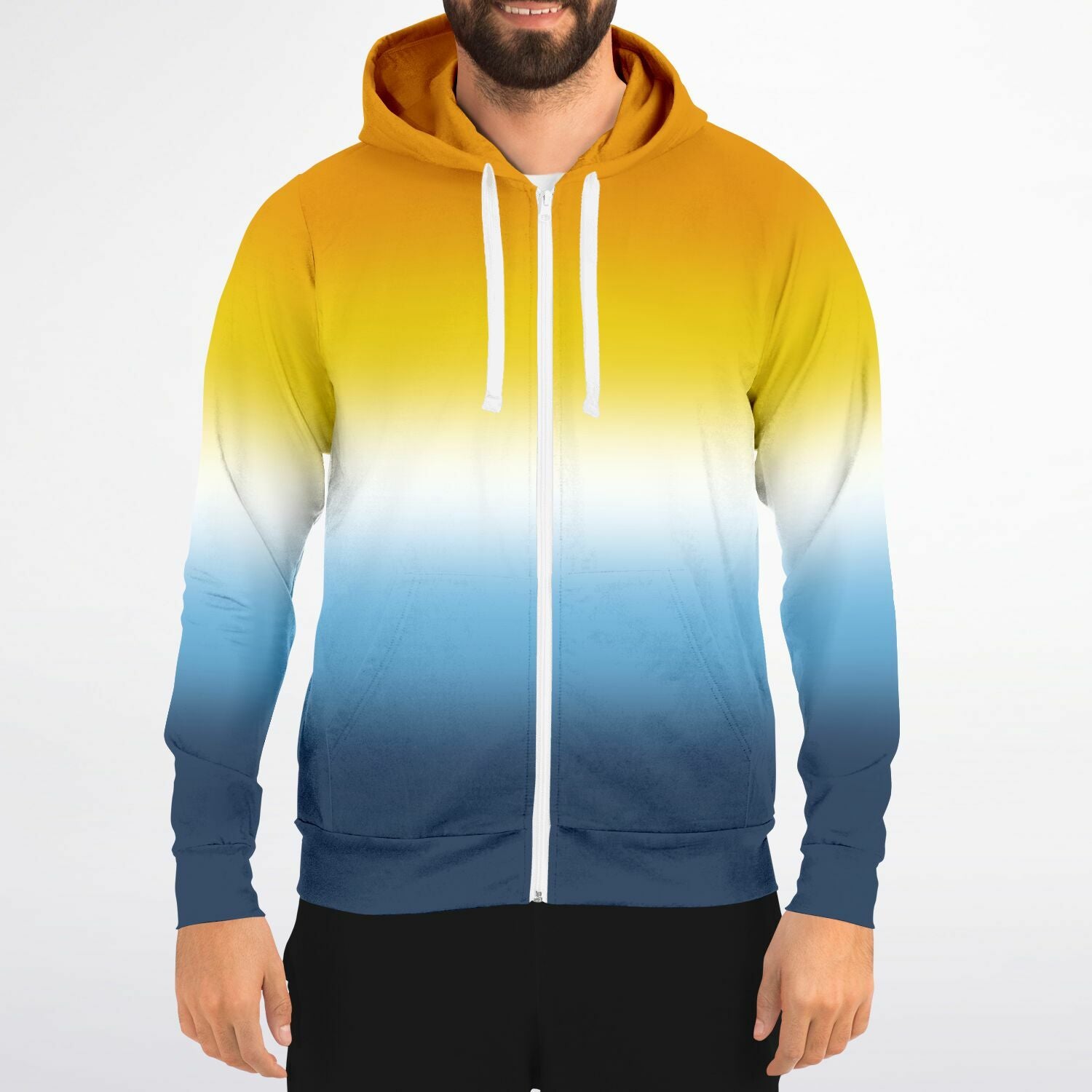 Aroace Pride Ombre Full-Zip Hoodie