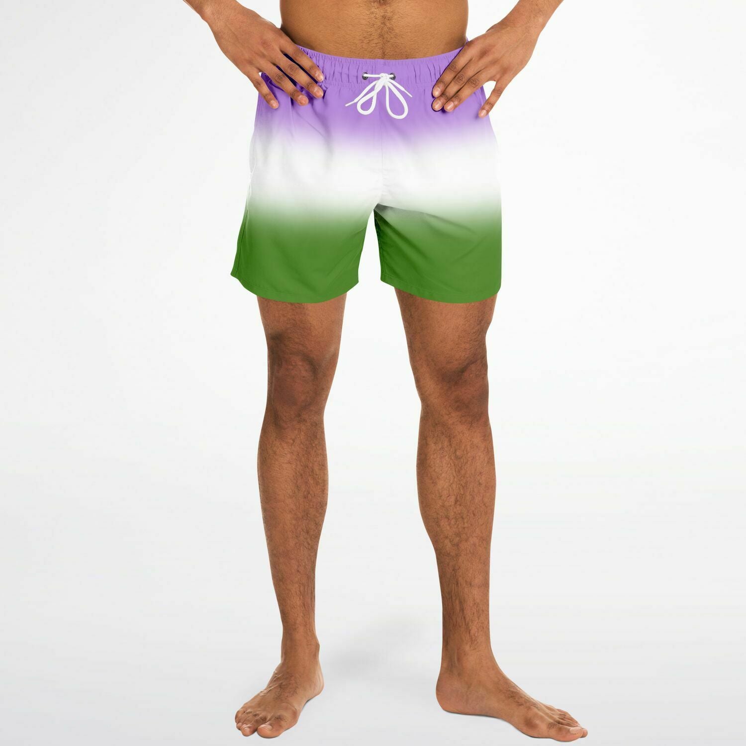 Genderqueer Pride Ombre Swim Shorts